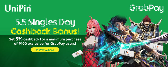 5.5 5% Cashback with GrabPay (PH)